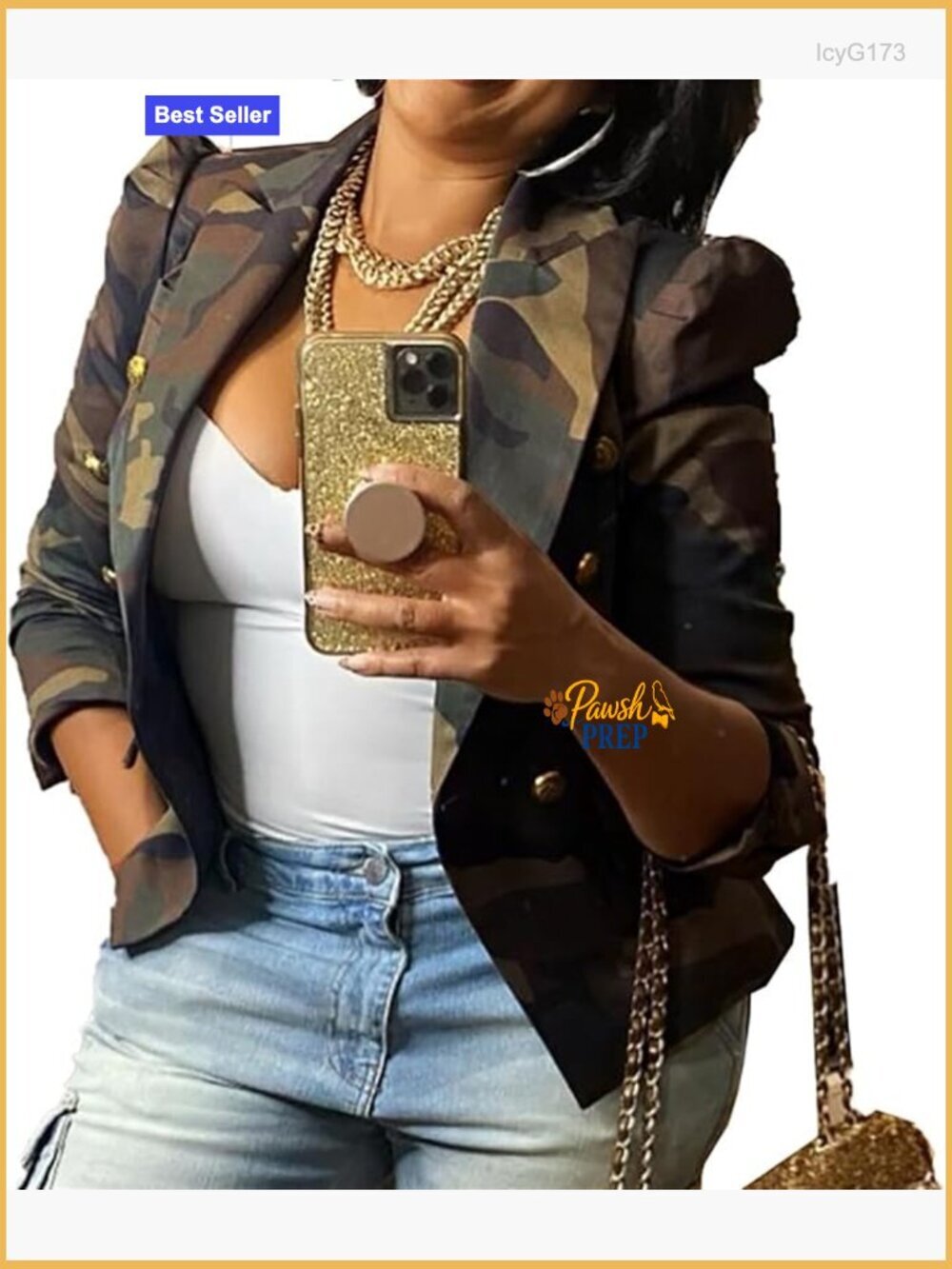 Casual Cropped Camo Jacket Long Sleeve Fall Y2K Coat Outerwear